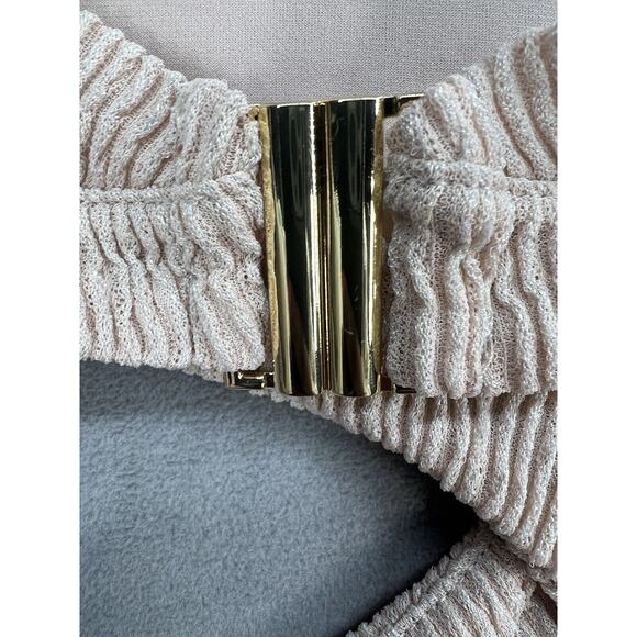 Rumer Cassidy Maxi Dress in Nude Size Large Stretchy - Picture 8 of 13